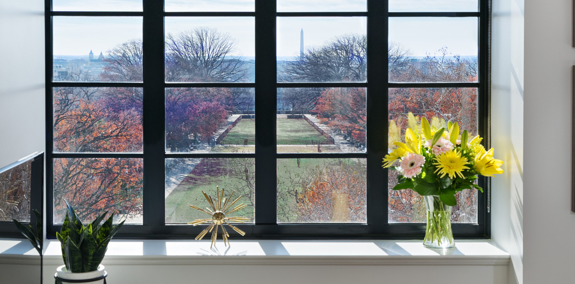 window view from apartments near howard university